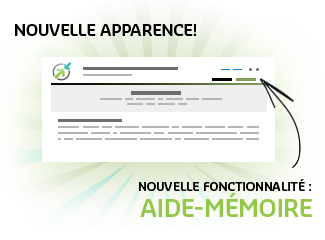 Nouvelles apparence et fonctionnalité